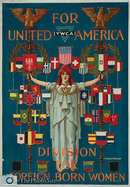 YWCA division for foreign born women - World War I Poster - Click Image to Close