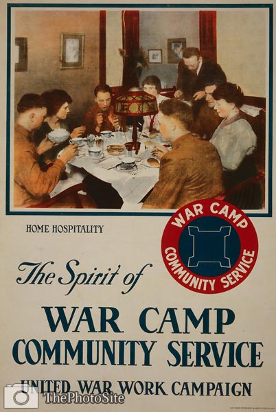 War camp community service - World War I Poster - Click Image to Close
