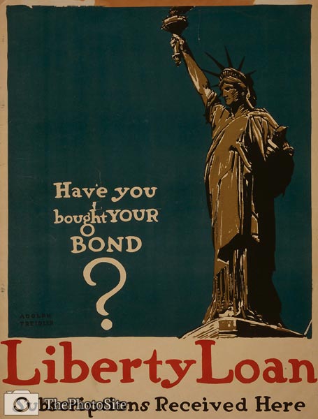Statue of Liberty - Loan - World War I Poster - Click Image to Close