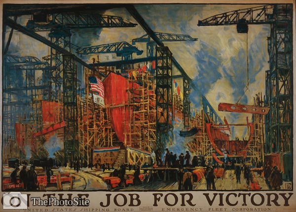 On the job for victoryn World War I Poster - Click Image to Close