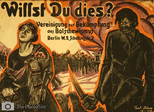 Willst Du dies? Fight Bolshevism German World War I Poster - Click Image to Close