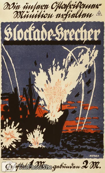Blockade-brecker Blockade Runner munitions to Germany WWI Poster - Click Image to Close