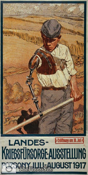 Disabled veteran prosthetic arm German WWI Poster - Click Image to Close