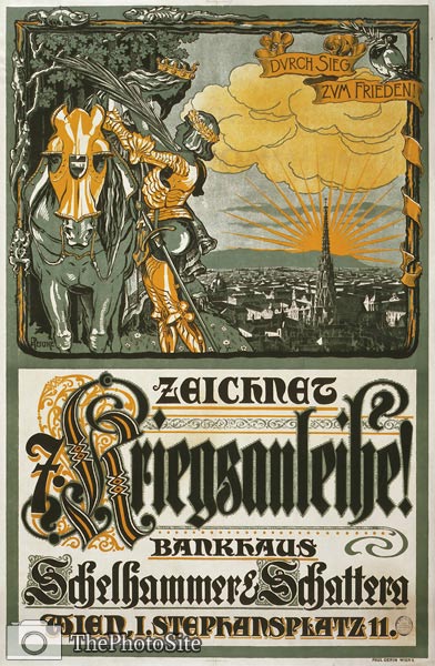 Austrian WWI Poster - Zeichnet Kriegsanleihe! - Click Image to Close