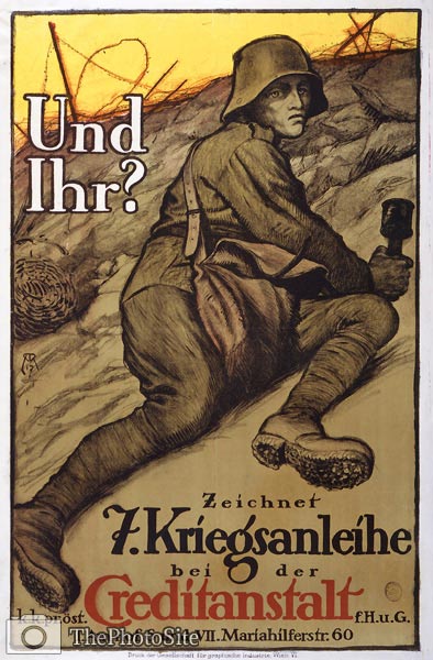 Und Ihr? 7th War Loan Austrian WWI Poster - Click Image to Close