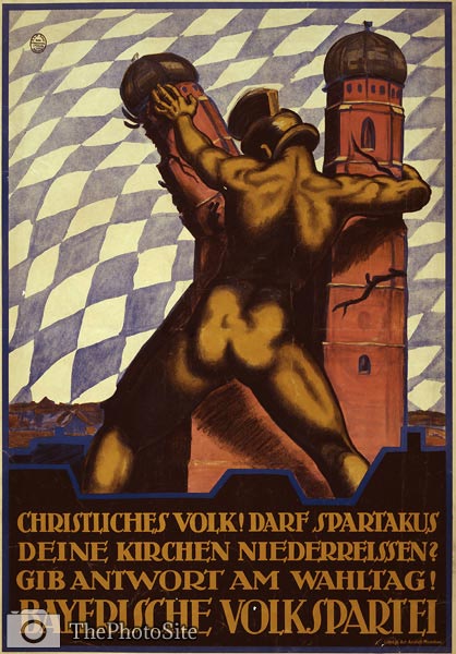 German World War I Poster - Bavarian People's Party - Click Image to Close