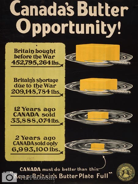 Keep Britain's butter plate full - Canadian Poster - Click Image to Close