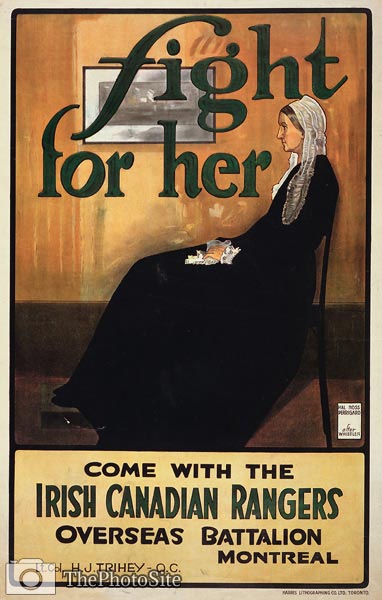 Whistlers mother - Irish Canadian Rangers War Poster - Click Image to Close