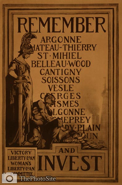 Woman's Liberty Loan Committee War Poster - Click Image to Close