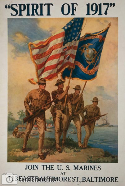 Spirit of 1917 American World War I Poster - Click Image to Close