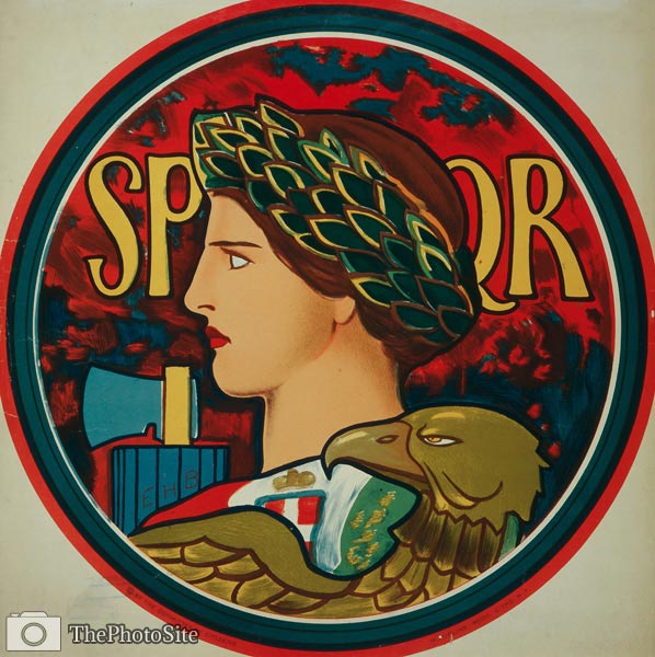 Personification - Emblem of Italy - World War I Poster - Click Image to Close