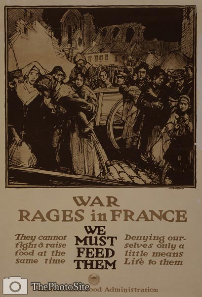 War rages in France - World War I Poster - Click Image to Close