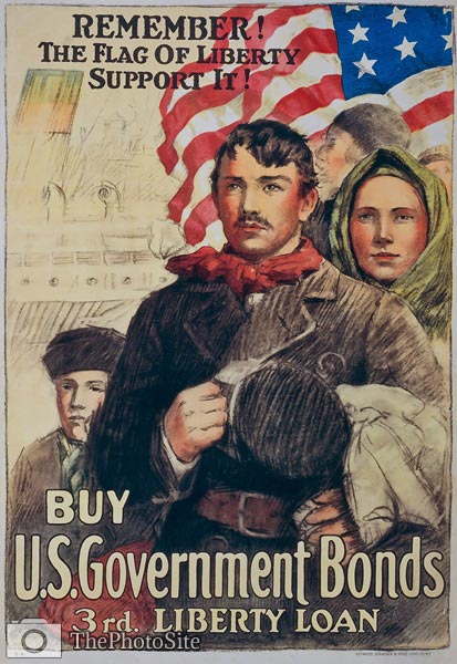 Support the American flag of liberty War Poster - Click Image to Close