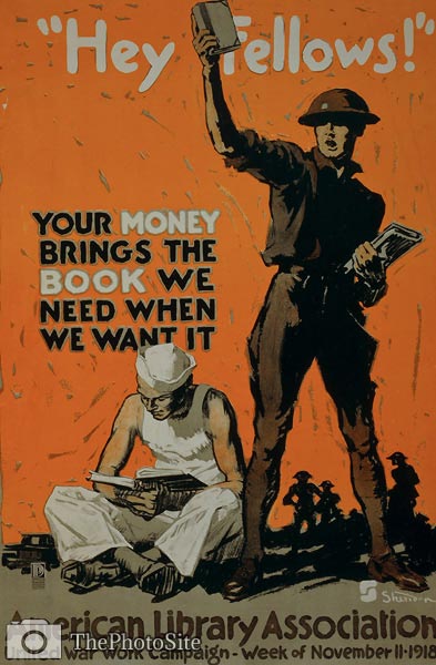 American Library Association World War I Poster - Click Image to Close