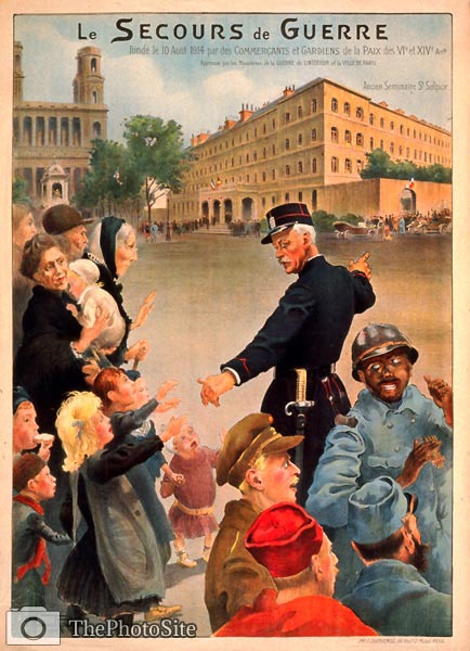 Le Secours de Guerre, Paris Poster - Click Image to Close
