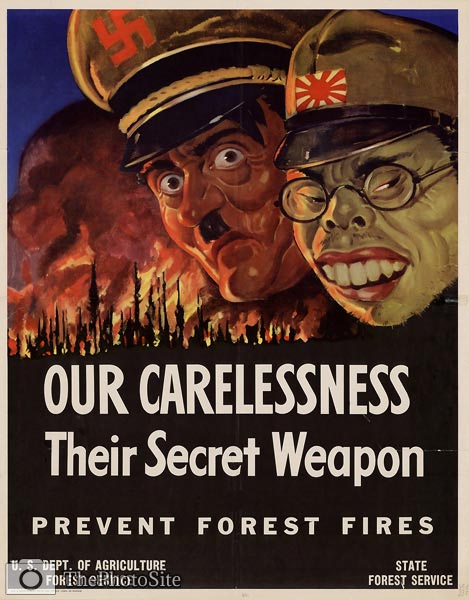 Our carelessness, their secret weapon WWII Poster - Click Image to Close
