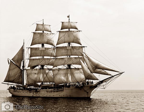 Square-rigged schooner - Ship - Click Image to Close
