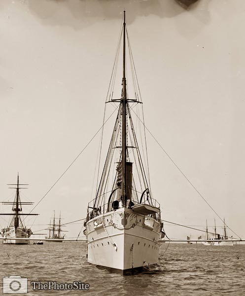 U.S.S. Dolphin American gunboat 1890's - Click Image to Close