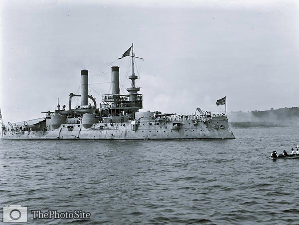 U.S.S. Iowa American Battleship 1898 - Click Image to Close