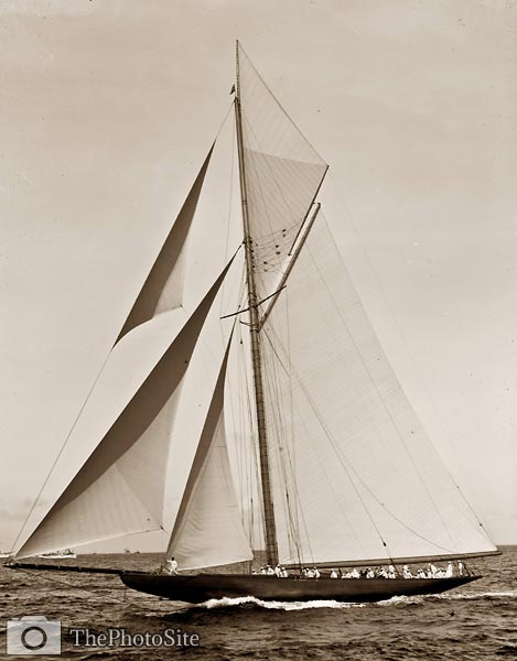 Shamrock II Yacht 1901 America Cup Race - Click Image to Close