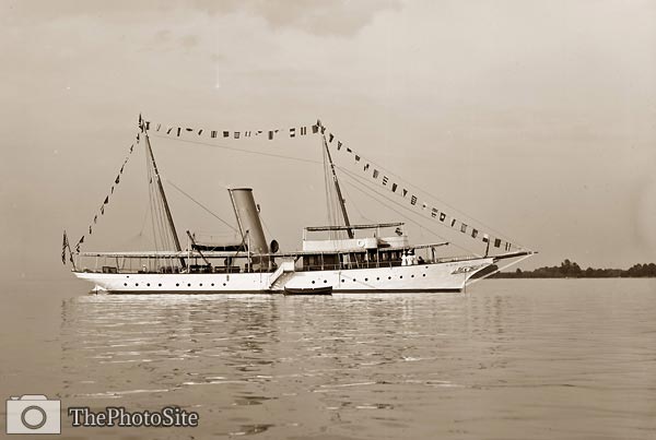 Steam yacht Winyah 1905 - Click Image to Close