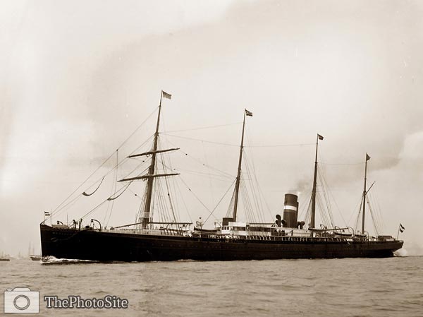 S.S. Maasdam steamship, Holland Amerika Lijn 1891 - Click Image to Close