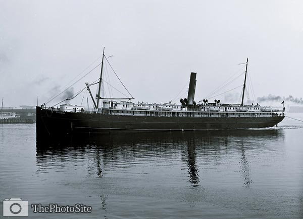 Steamship Comanche, Clyde Line 1910 - Click Image to Close