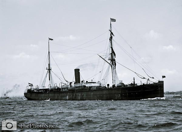 S.S. Suevia steamship early 1890's Hamburg-American Line - Click Image to Close