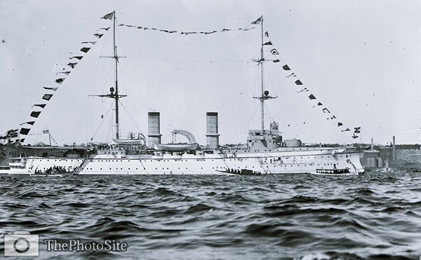 SMS Hertha cruiser for German Imperial Navy - Click Image to Close