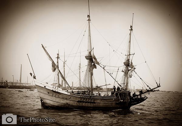 Halve Maen ship 1909 replica - Click Image to Close