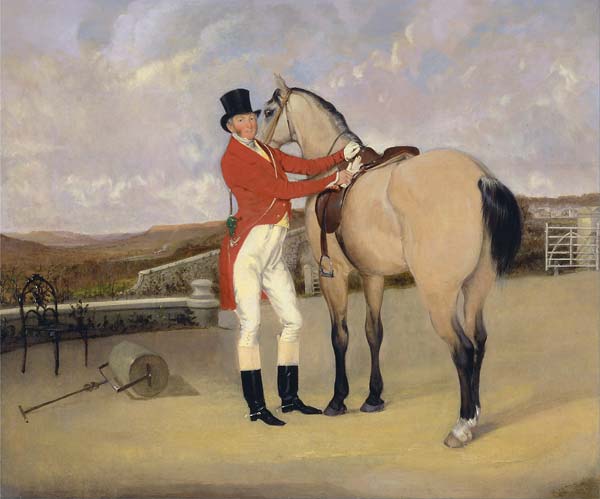 James Taylor Wray of the Bedale Hunt with his Dun Hunter - Click Image to Close