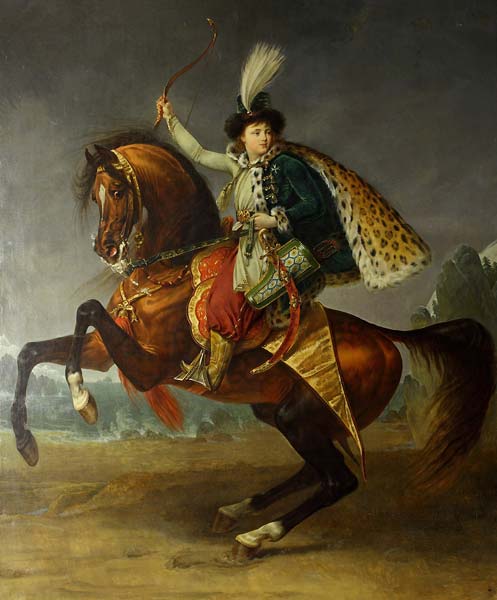 Equestrian portrait of prince Boris Yusupov - Click Image to Close