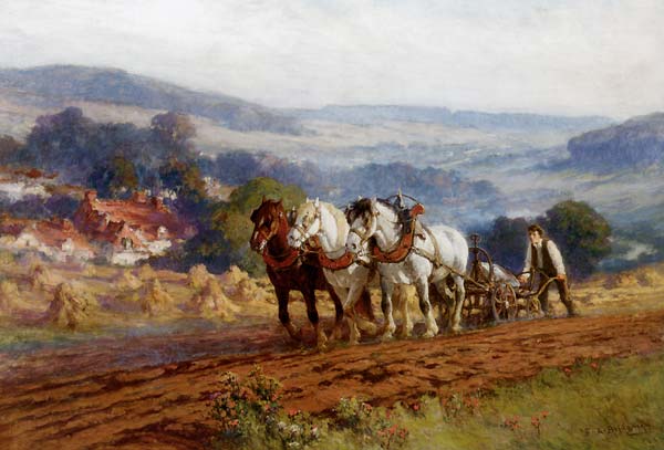 Plowing The Field - Click Image to Close