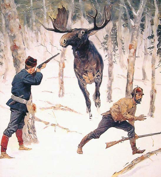 The moose hunt - Click Image to Close