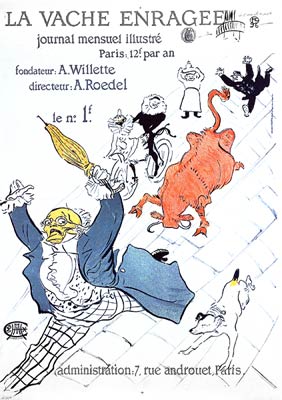 Henri de Toulouse-Lautrec Poster La vache enragee
