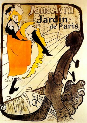 Jane Avril poster by Lautrec