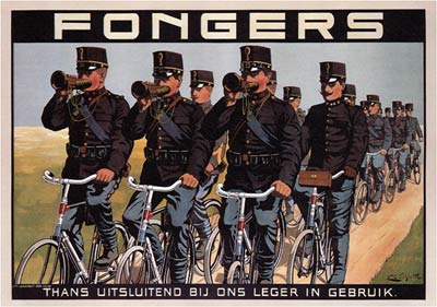 Vintage Bicycle Poster - Fongers, Netherlands