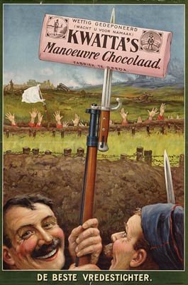 Kwatta's Manoeuvre chocolaad Dutch chocolate poster