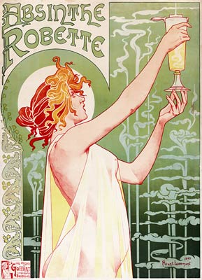 Henri Privat-Livemont Absinthe Robette Poster 1896