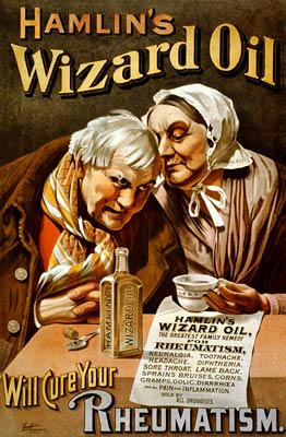 Hamlin's wizard oil, to cure Rheumatism poster