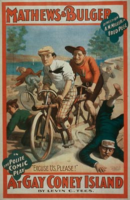 Gay Coney Island polite comic play Theatrical Poster