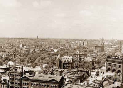 Buffalo New York from Prudential Building. Early 1900's
