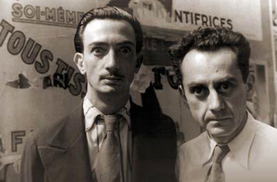 Portrait of Man Ray and Salvador Dali, Paris