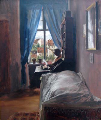 The bedroom of the artist in the Ritterstra?e - Click Image to Close