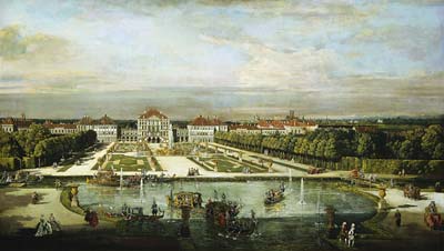 Ansicht von Munchen, Schlo? Nymphenburg, von Westen aus gesehen - Click Image to Close