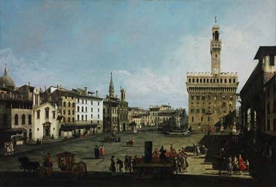 The Piazza della Signoria in Florence - Click Image to Close