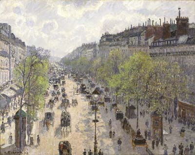 Boulevard Montmartre, Spring - Click Image to Close