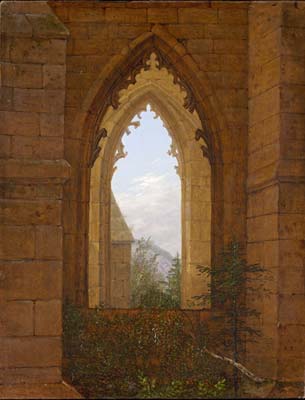 Gotisches Fenster in der Ruine des Klosters Oybin - Click Image to Close