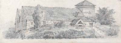 Llanfair Church, North Wales for A Treatise on Landscape Paintin - Click Image to Close