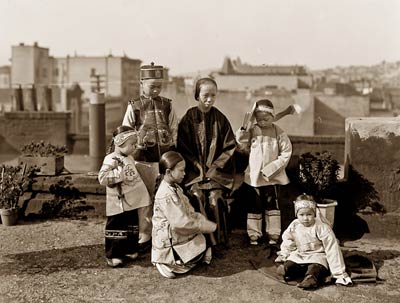 Chinese woman and children 1901